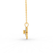 3.21 Ct Heart Cut Moissanite Women's Heart Necklace Pendant 14K Gold Plated